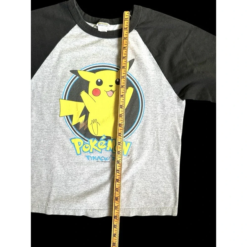 Vintage Pokémon Meowth 1999 Kids T-Shirt Sz Youth Large Women's Sz XS
